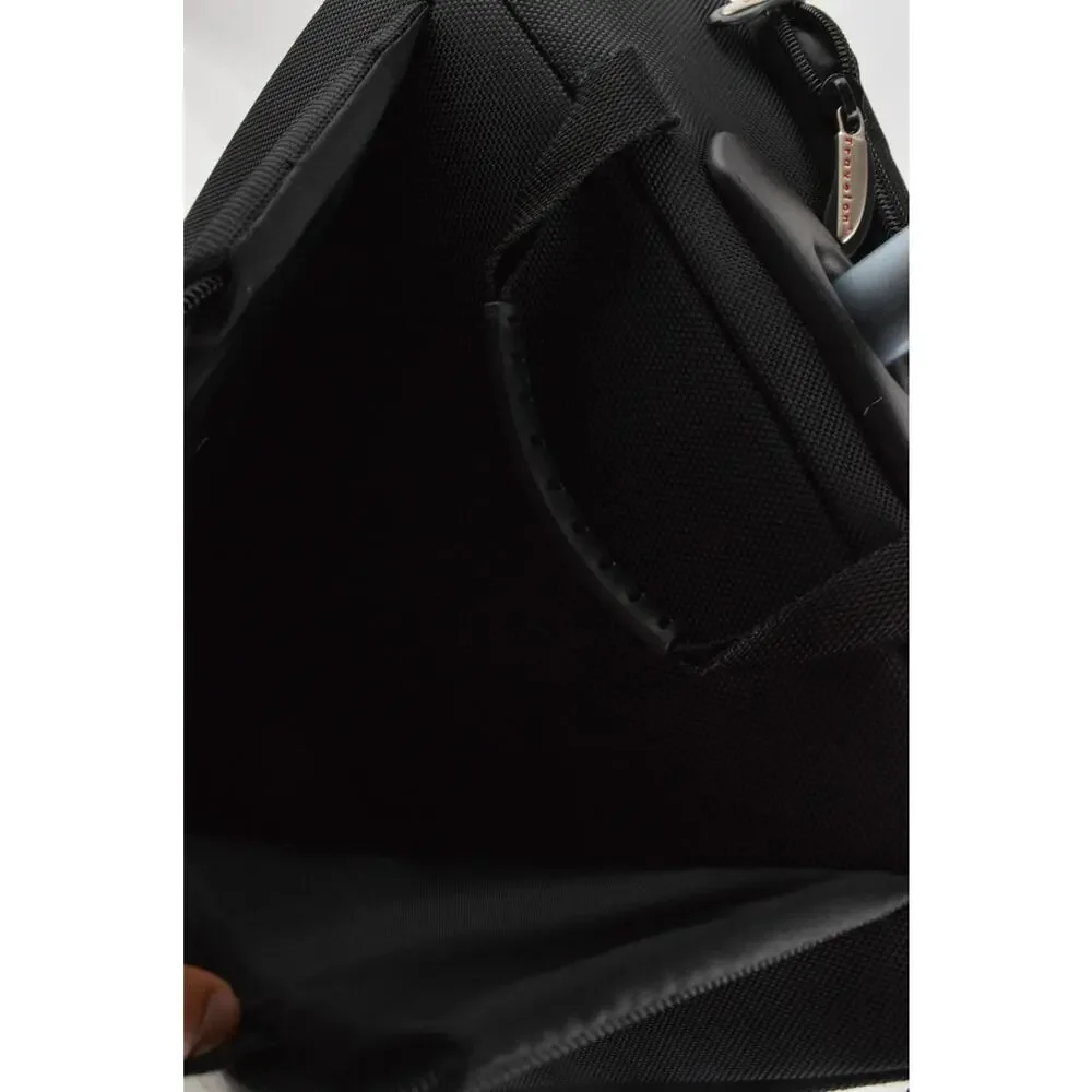 Travelon Wheeled Carry On Rolling Travel Bag Luggage Black Telescoping Handle